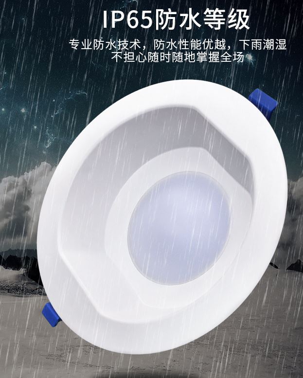 (image for) IP65 bathroom Waterproof 2.5" 6W Recessed Ceiling lamp